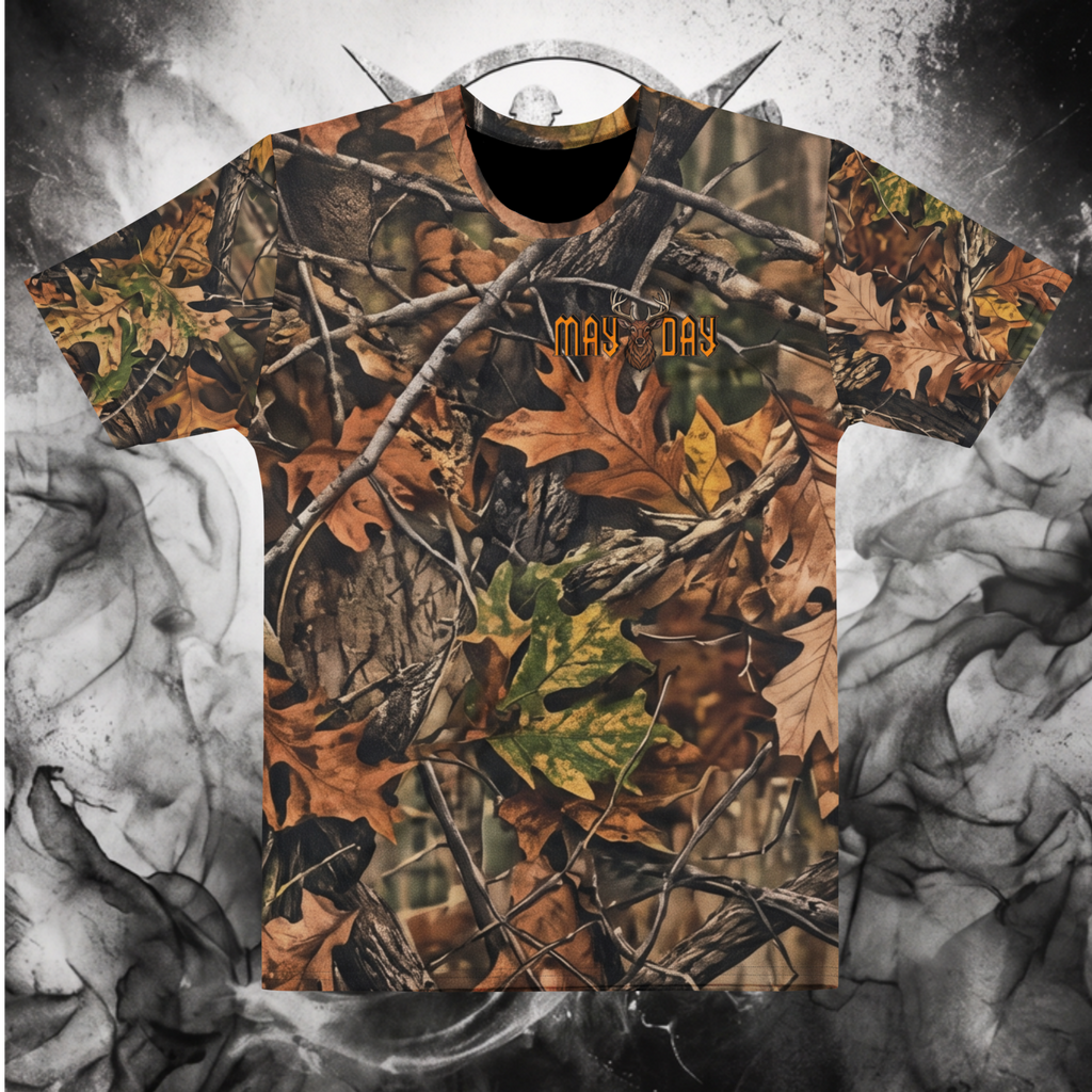 Deafening Silence // Camo Deer Coffin Tee